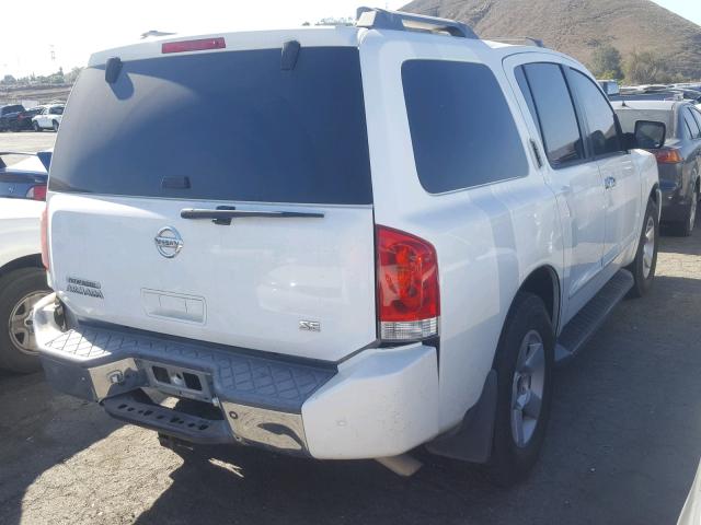 5N1AA08AX4N738553 - 2004 NISSAN ARMADA SE WHITE photo 4