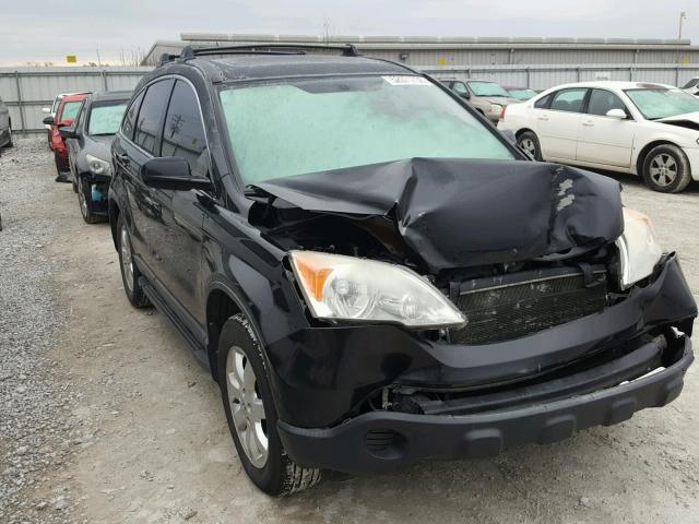 JHLRE48777C043909 - 2007 HONDA CR-V EXL BLACK photo 1