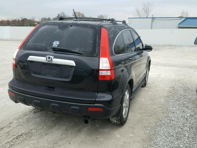 JHLRE48777C043909 - 2007 HONDA CR-V EXL BLACK photo 4