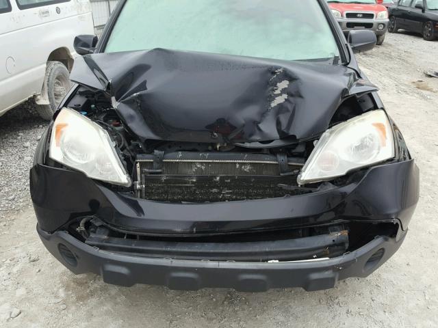 JHLRE48777C043909 - 2007 HONDA CR-V EXL BLACK photo 9