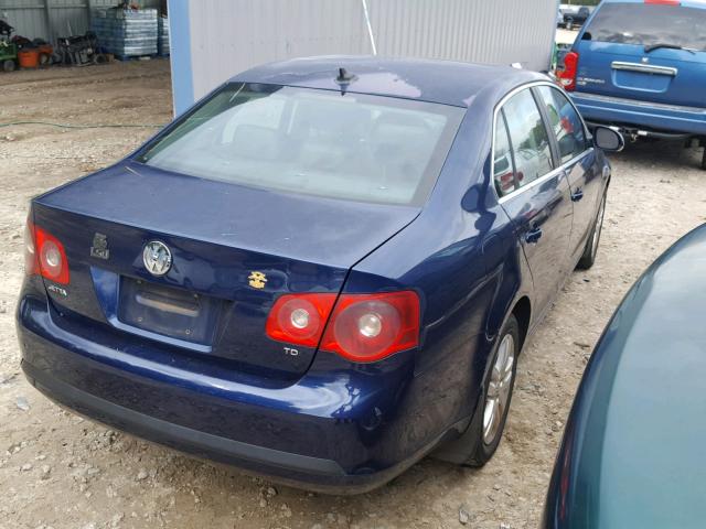 3VWST71KX6M044521 - 2006 VOLKSWAGEN JETTA TDI BLUE photo 4