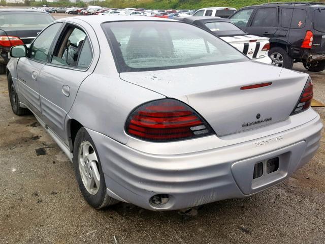 1G2NF52E4YC519755 - 2000 PONTIAC GRAND AM S GRAY photo 3