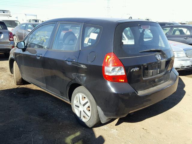 JHMGD38428S071954 - 2008 HONDA FIT BLACK photo 3