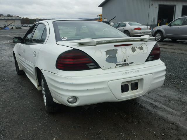 1G2NE52T7YM772810 - 2000 PONTIAC GRAND AM S WHITE photo 3