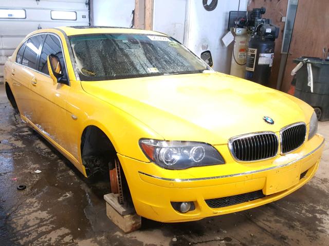 WBAHN83537DT71423 - 2007 BMW 750 YELLOW photo 1