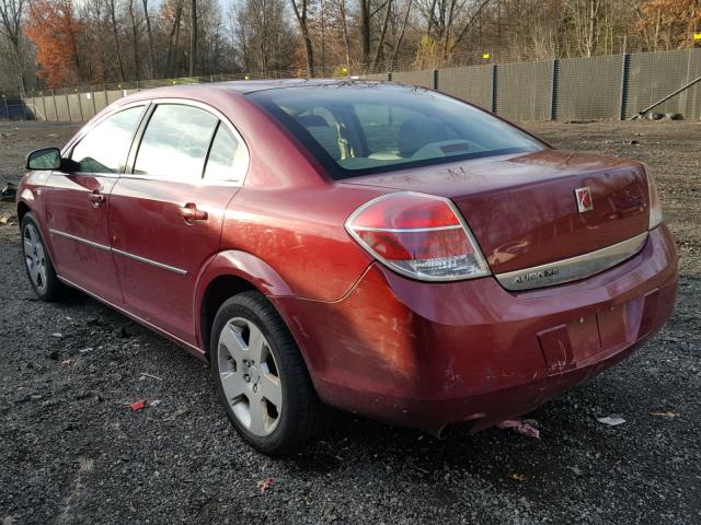 1G8ZS57N07F135030 - 2007 SATURN AURA XE RED photo 3