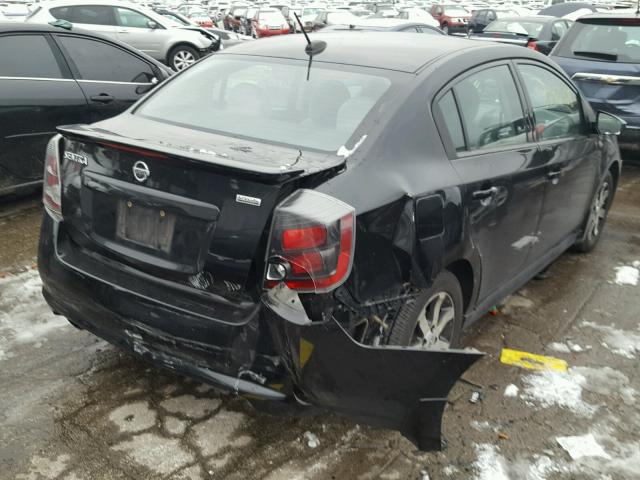 3N1AB6AP6CL644092 - 2012 NISSAN SENTRA 2.0 BLACK photo 4