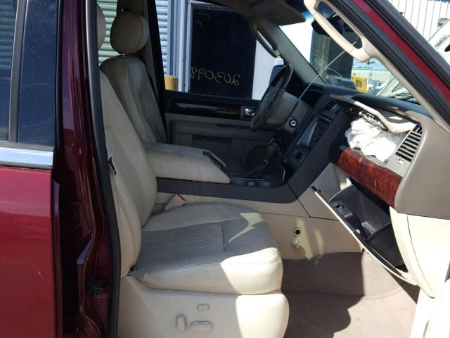 5LMFU27R54LJ26754 - 2004 LINCOLN NAVIGATOR მუქწითელი ფოტო 5