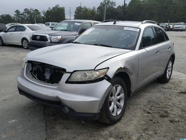 JNRAS08U94X110466 - 2004 INFINITI FX35 SILVER photo 2