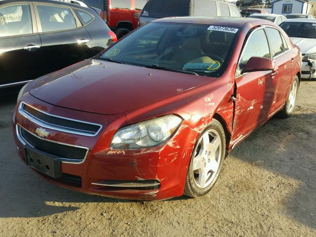 1G1ZJ57728F289663 - 2008 CHEVROLET MALIBU 2LT BURGUNDY photo 2