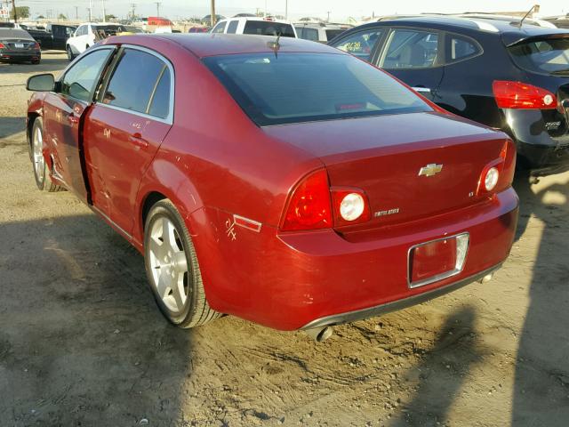 1G1ZJ57728F289663 - 2008 CHEVROLET MALIBU 2LT BURGUNDY photo 3