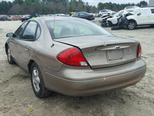 1FAFP552X2G265330 - 2002 FORD TAURUS SES TAN photo 3