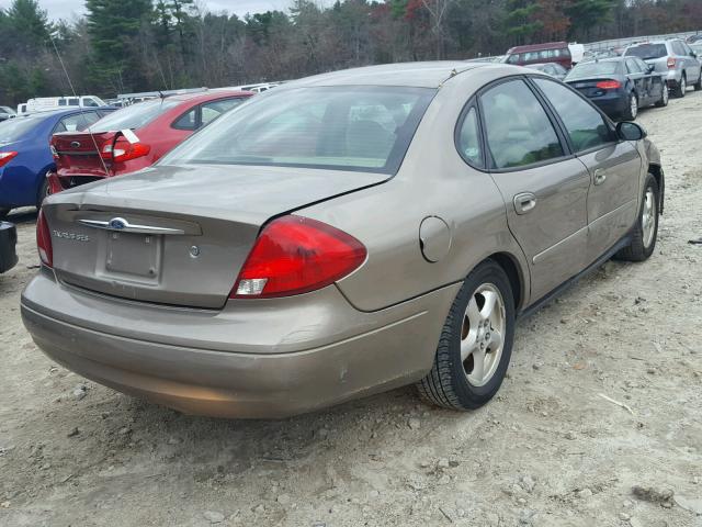 1FAFP552X2G265330 - 2002 FORD TAURUS SES TAN photo 4