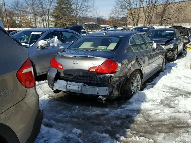 JN1CV6AR3CM677249 - 2012 INFINITI G37 GRAY photo 4