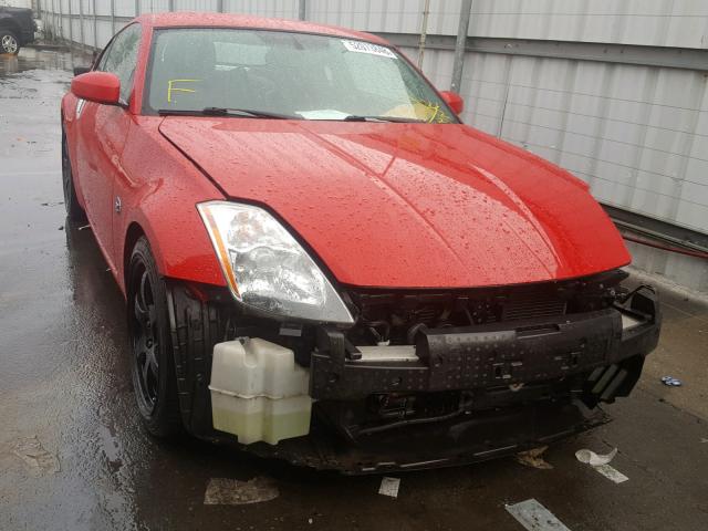 JN1AZ34D93T104498 - 2003 NISSAN 350Z COUPE RED photo 1