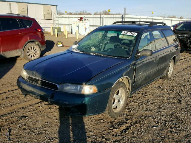 4S3BK6356T7300554 - 1996 SUBARU LEGACY L GREEN photo 2