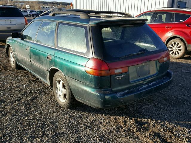 4S3BK6356T7300554 - 1996 SUBARU LEGACY L GREEN photo 3