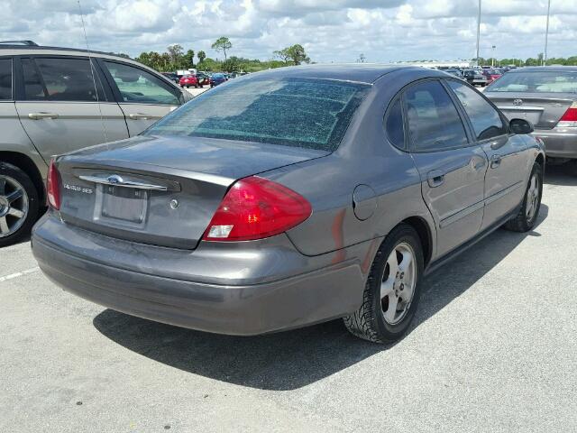 1FAFP55U82A177459 - 2002 FORD TAURUS SES GRAY photo 4