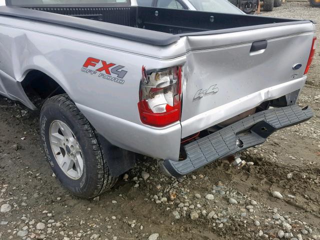 1FTYR15E94TA13028 - 2004 FORD RANGER SUP SILVER photo 9