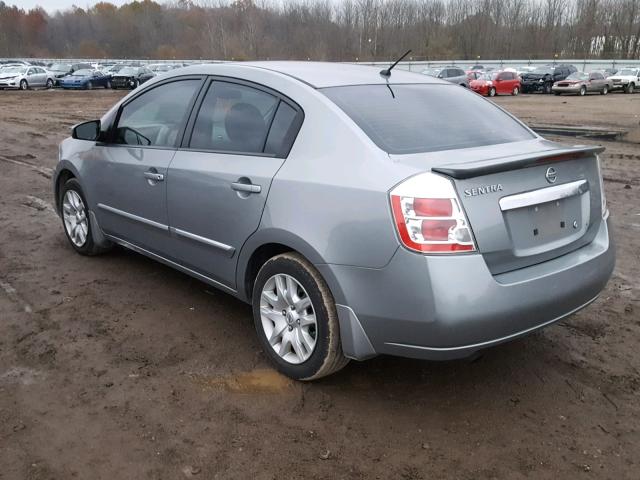 3N1AB6AP3CL747034 - 2012 NISSAN SENTRA 2.0 GRAY photo 3