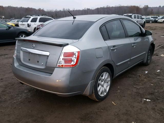 3N1AB6AP3CL747034 - 2012 NISSAN SENTRA 2.0 GRAY photo 4