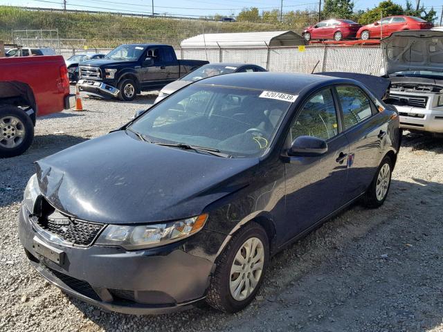 KNAFU4A2XB5458332 - 2011 KIA FORTE EX BLACK photo 2