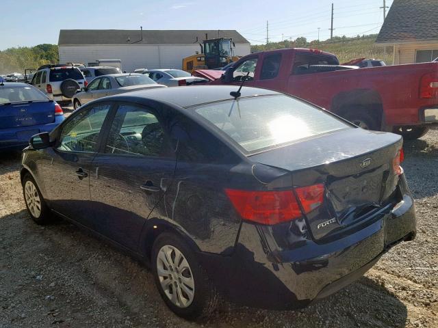 KNAFU4A2XB5458332 - 2011 KIA FORTE EX BLACK photo 3