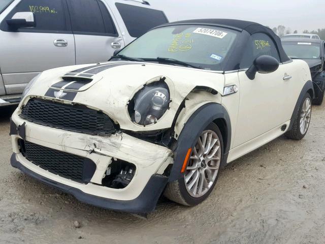 WMWSY3C59DT565889 - 2013 MINI COOPER ROA WHITE photo 2