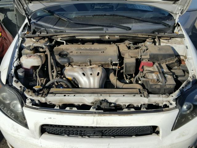 JTKDE167580243157 - 2008 TOYOTA SCION WHITE photo 7