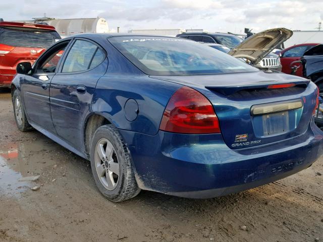 2G2WP522X51353041 - 2005 PONTIAC GRAND PRIX BLUE photo 3