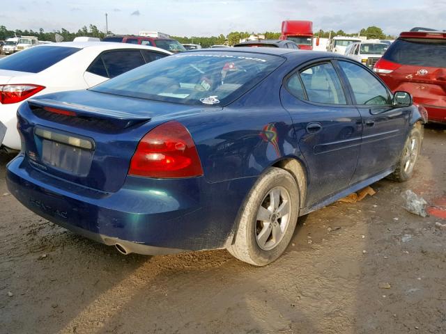 2G2WP522X51353041 - 2005 PONTIAC GRAND PRIX BLUE photo 4