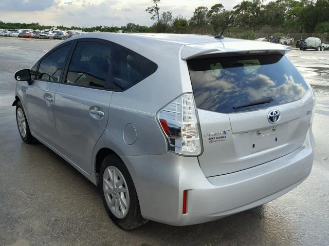 JTDZN3EU3E3326161 - 2014 TOYOTA PRIUS V SILVER photo 3