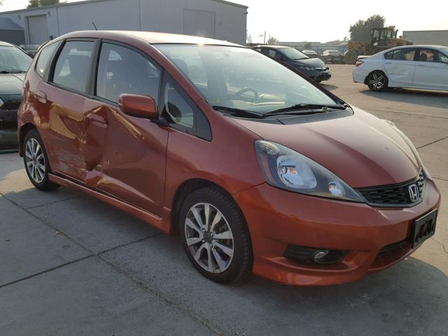 JHMGE8H5XCC024385 - 2012 HONDA FIT SPORT ORANGE photo 1