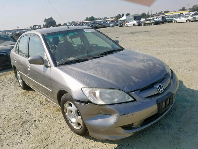 JHMES96684S008663 - 2004 HONDA CIVIC HYBR GRAY photo 1