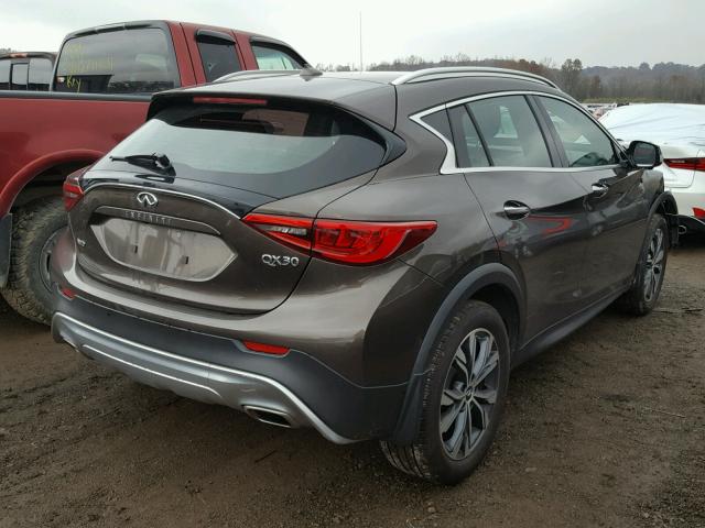 SJKCH5CR1HA021486 - 2017 INFINITI QX30 BASE BROWN photo 4