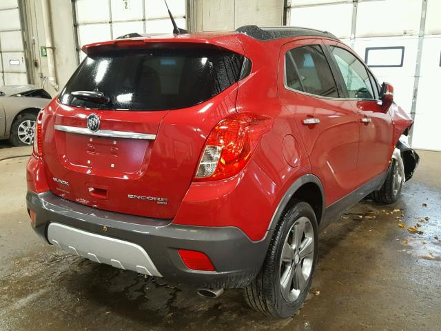 KL4CJFSB4EB784927 - 2014 BUICK ENCORE CON RED photo 4