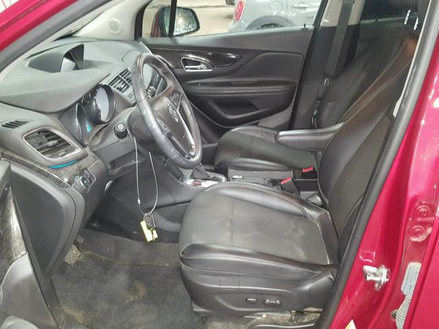 KL4CJFSB4EB784927 - 2014 BUICK ENCORE CON RED photo 5