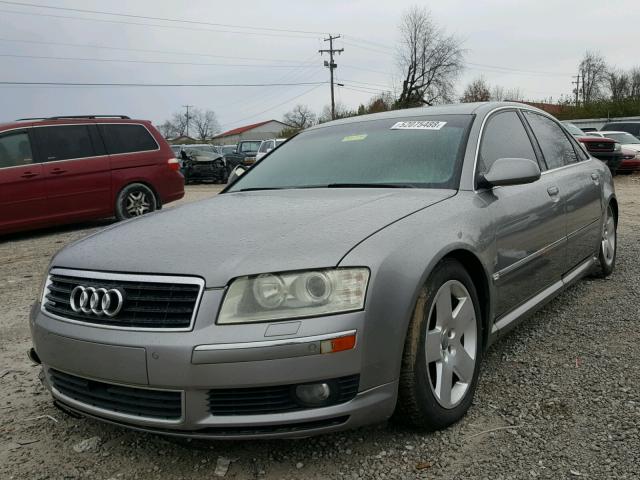 WAUML44E24N011495 - 2004 AUDI A8 L QUATT GRAY photo 2