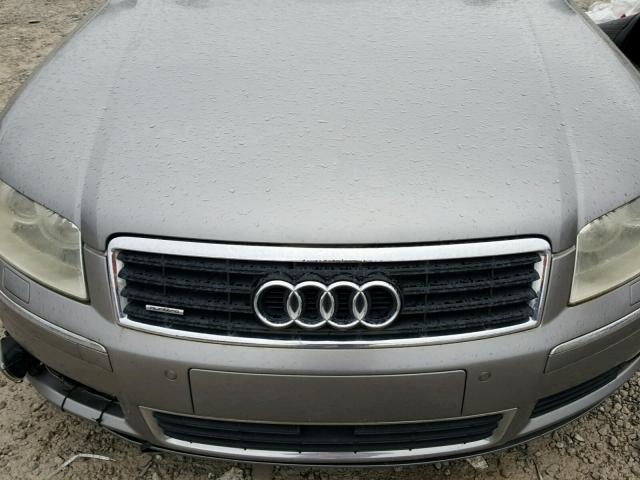 WAUML44E24N011495 - 2004 AUDI A8 L QUATT GRAY photo 7