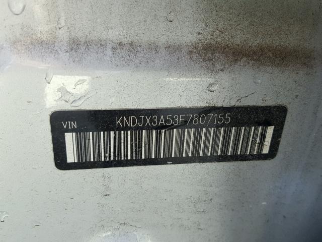 KNDJX3A53F7807155 - 2015 KIA SOUL ! SILVER photo 10