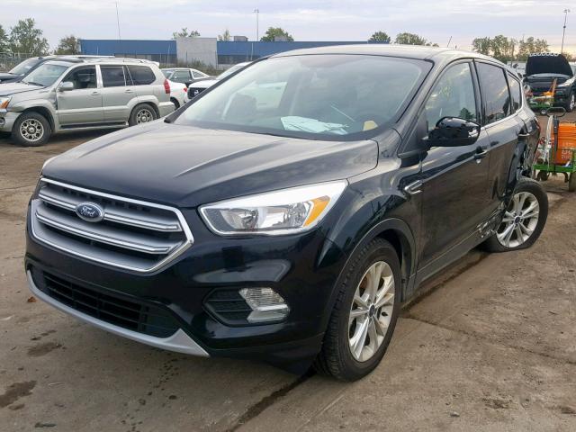 1FMCU9GD7HUC12750 - 2017 FORD ESCAPE SE BLACK photo 2