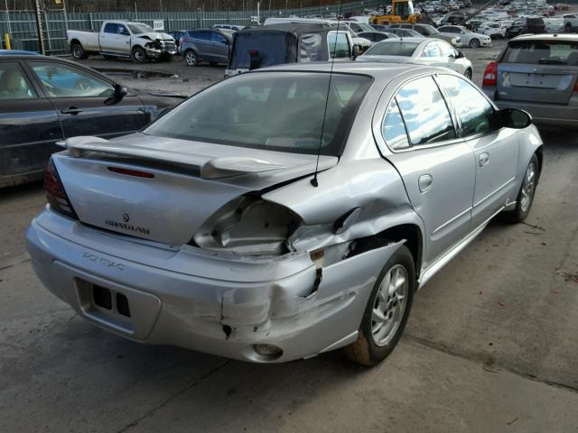 1G2NF52E34M708580 - 2004 PONTIAC GRAND AM S SILVER photo 4