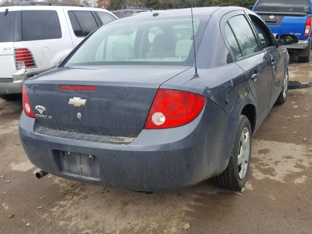 1G1AL58F887240166 - 2008 CHEVROLET COBALT LT SILVER photo 4