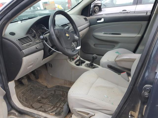 1G1AL58F887240166 - 2008 CHEVROLET COBALT LT SILVER photo 5