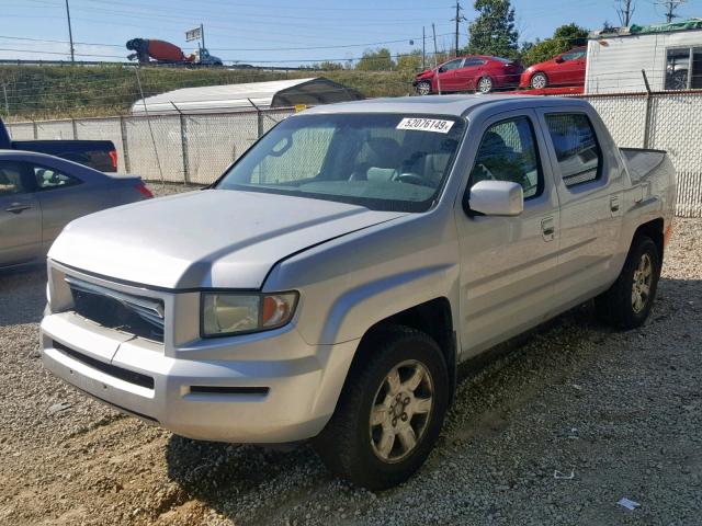 2HJYK16566H559767 - 2006 HONDA RIDGELINE SILVER photo 2