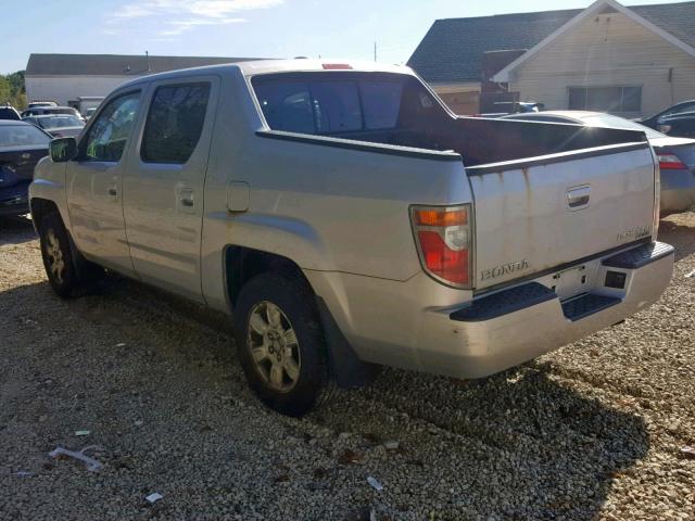 2HJYK16566H559767 - 2006 HONDA RIDGELINE SILVER photo 3