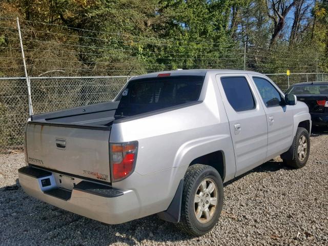 2HJYK16566H559767 - 2006 HONDA RIDGELINE SILVER photo 4