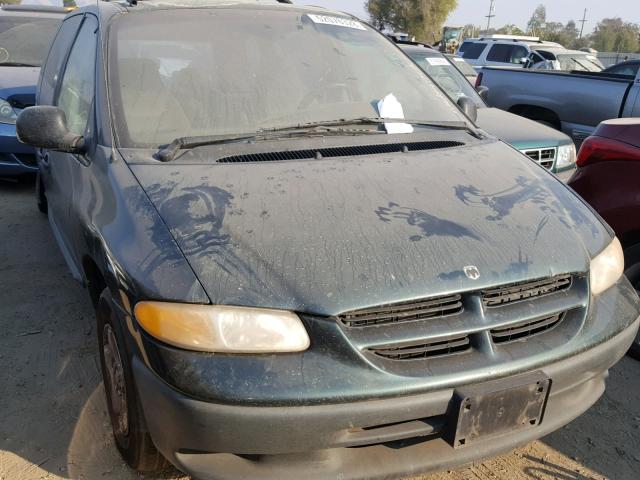 2B4GP25R6YR728398 - 2000 DODGE CARAVAN GREEN photo 1