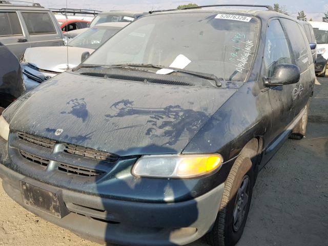 2B4GP25R6YR728398 - 2000 DODGE CARAVAN GREEN photo 2