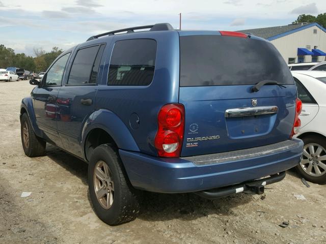 1D4HD48N04F211901 - 2004 DODGE DURANGO SL BLUE photo 3